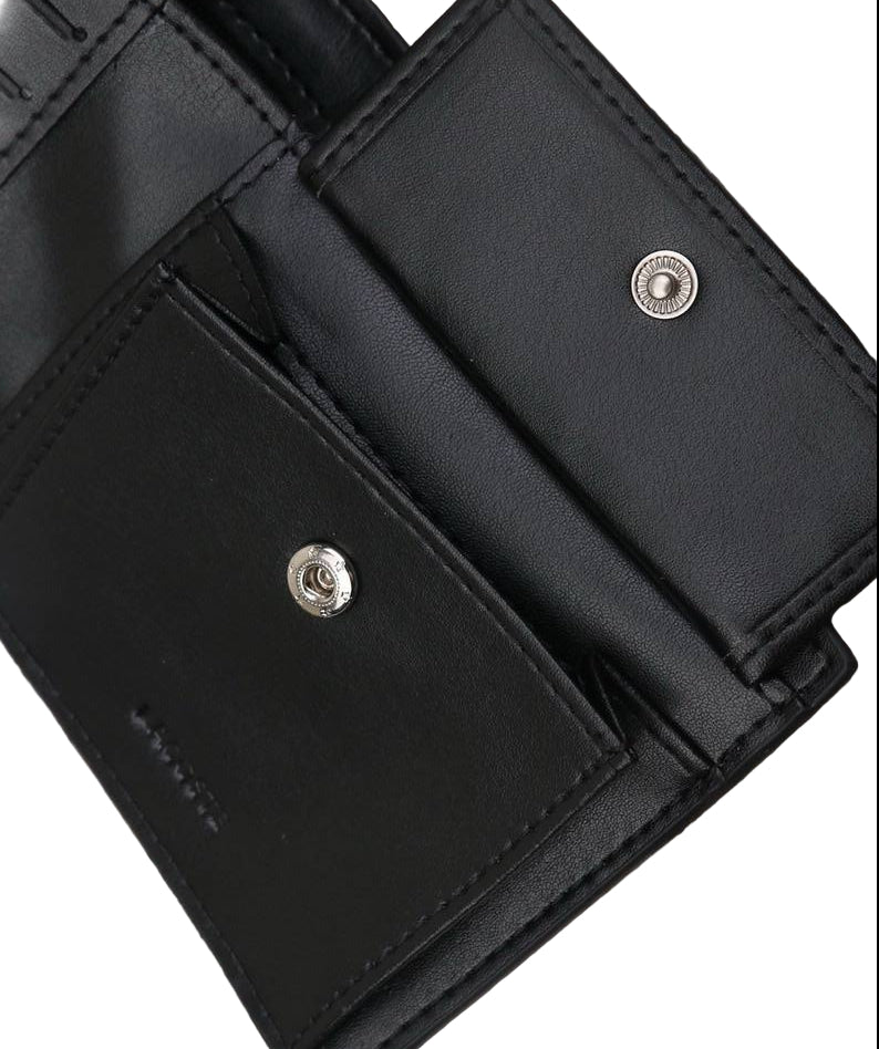 Lacoste Men's Black Leather Bi-Fold Wallet & Card Holder Gift Set 🐊🖤💳