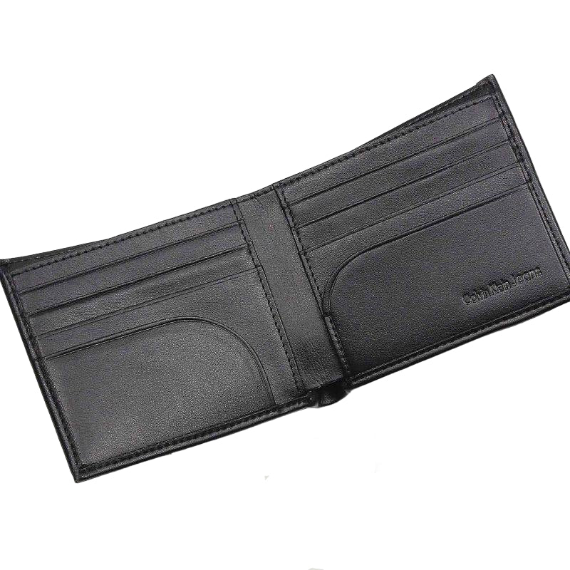 Tommy Hilfiger Men's Black Two-Tone Logo Bi-Fold Wallet 🖤🔠🚩