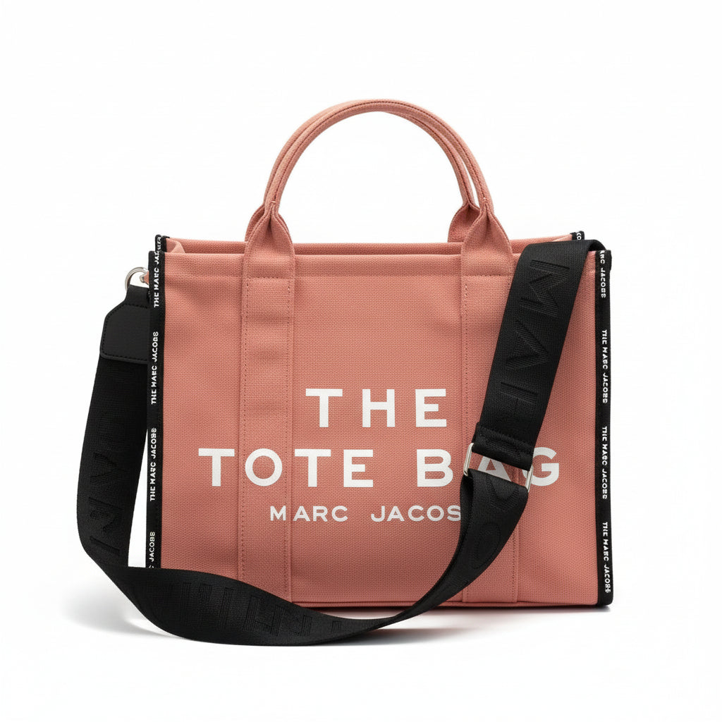 Marc Jacobs The Mini Tote Bag in Peachy Pink Canvas 🌸🎀🛍️