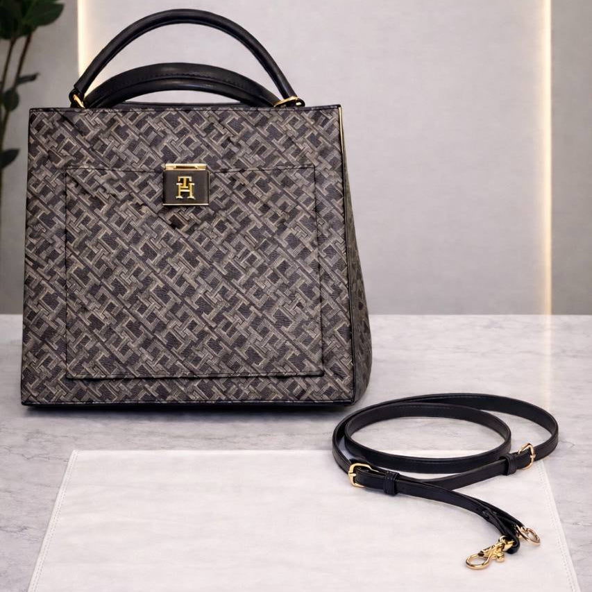 Tommy Hilfiger Monogram Top Handle Bag 👜✨💼