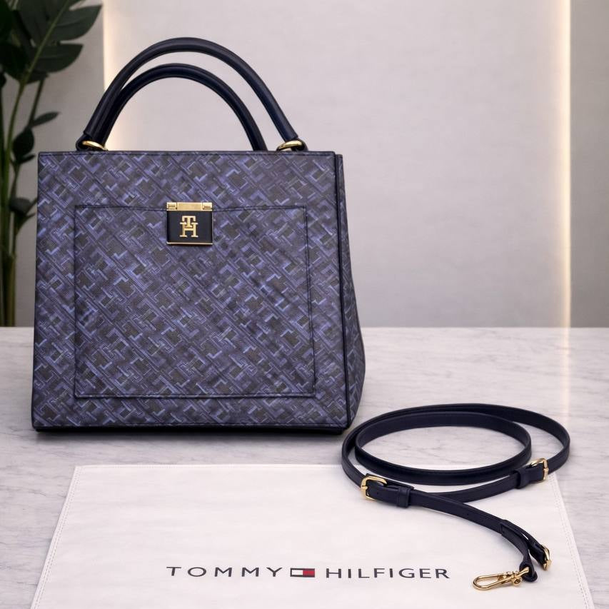 Tommy Hilfiger Monogram Top Handle Bag 👜✨💼