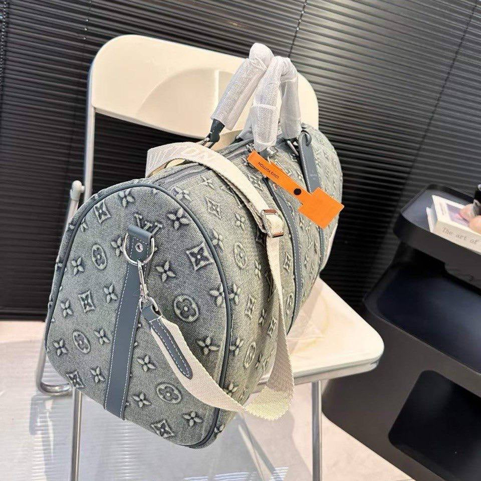 Louis Vuitton Monogram Denim Keepall Bandoulière 👜✨💙