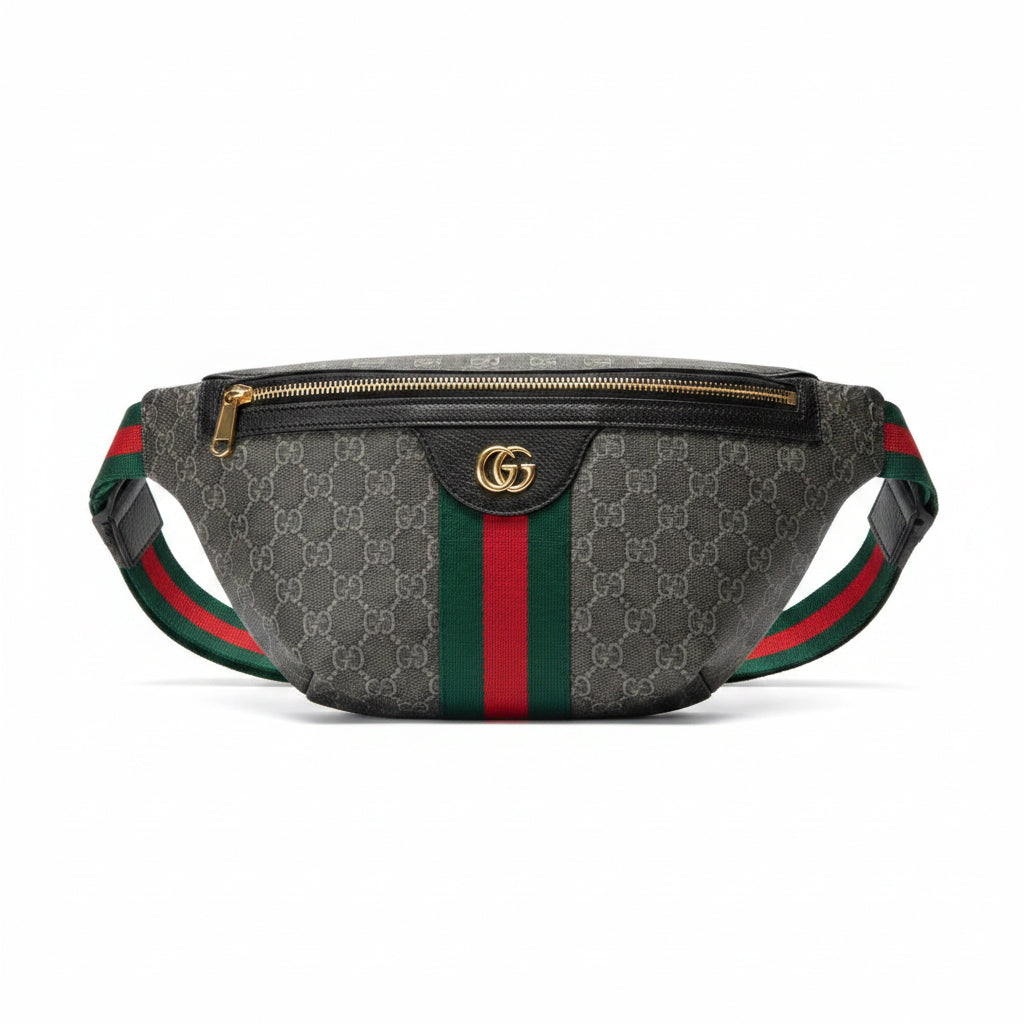 Gucci GG Supreme Canvas Belt Bag with Signature Web Stripe 👜✨