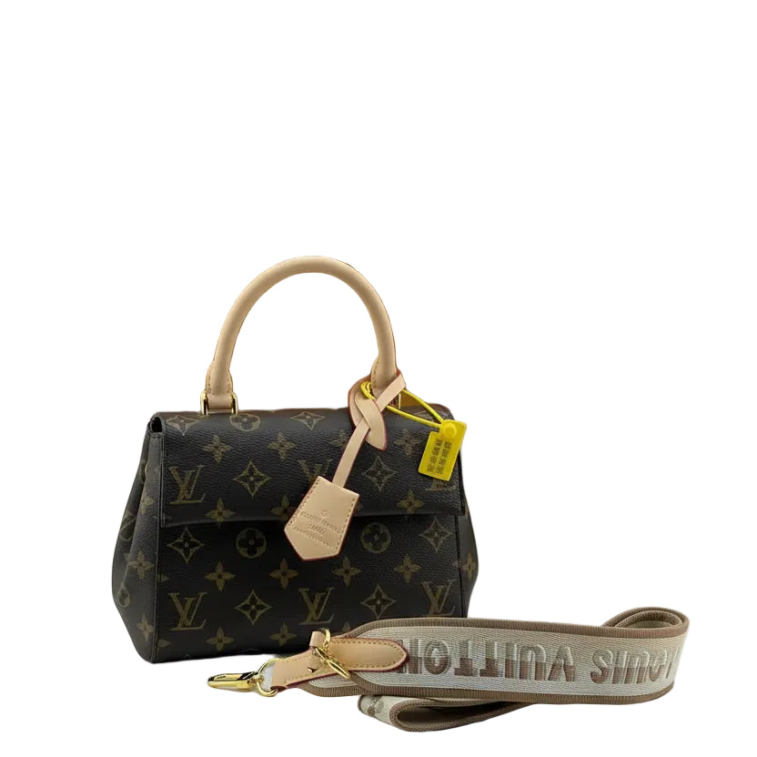 Louis Vuitton Monogram Handbag with Woven Logo Strap 👜✨