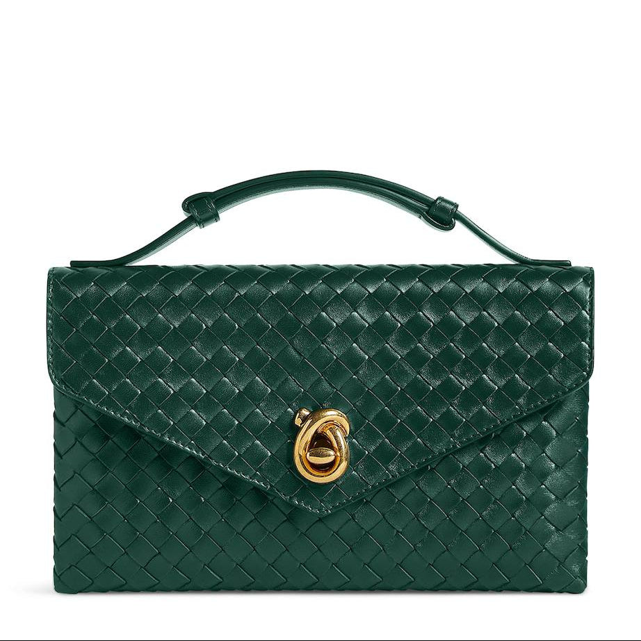 Emerald Intrecciato Top Handle Bag 💚✨👜