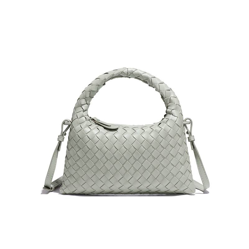Woven Vegan Leather Crescent Crossbody Bag 👜🌿✨