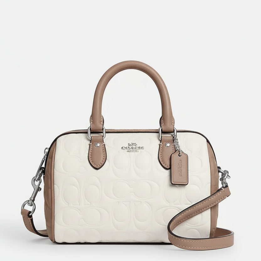 Coach Quilted Leather Micro Rowan Satchel 👜✨🤍