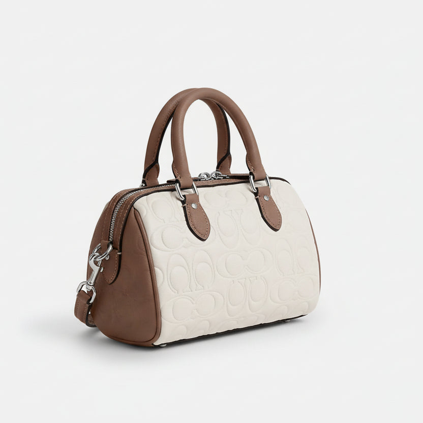 Coach Quilted Leather Micro Rowan Satchel 👜✨🤍