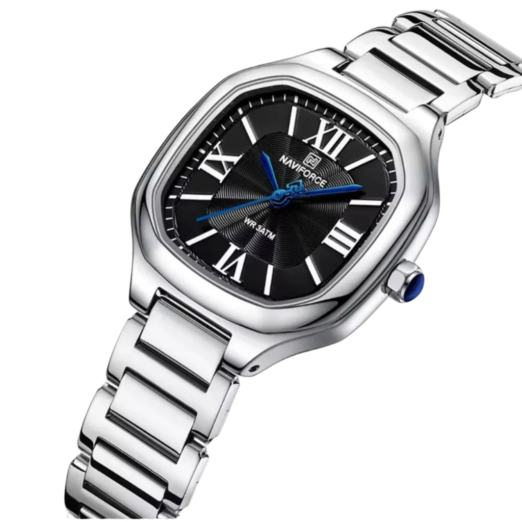 Naviforce Luxury Square Roman Numeral Quartz Watch ⌚✨💎