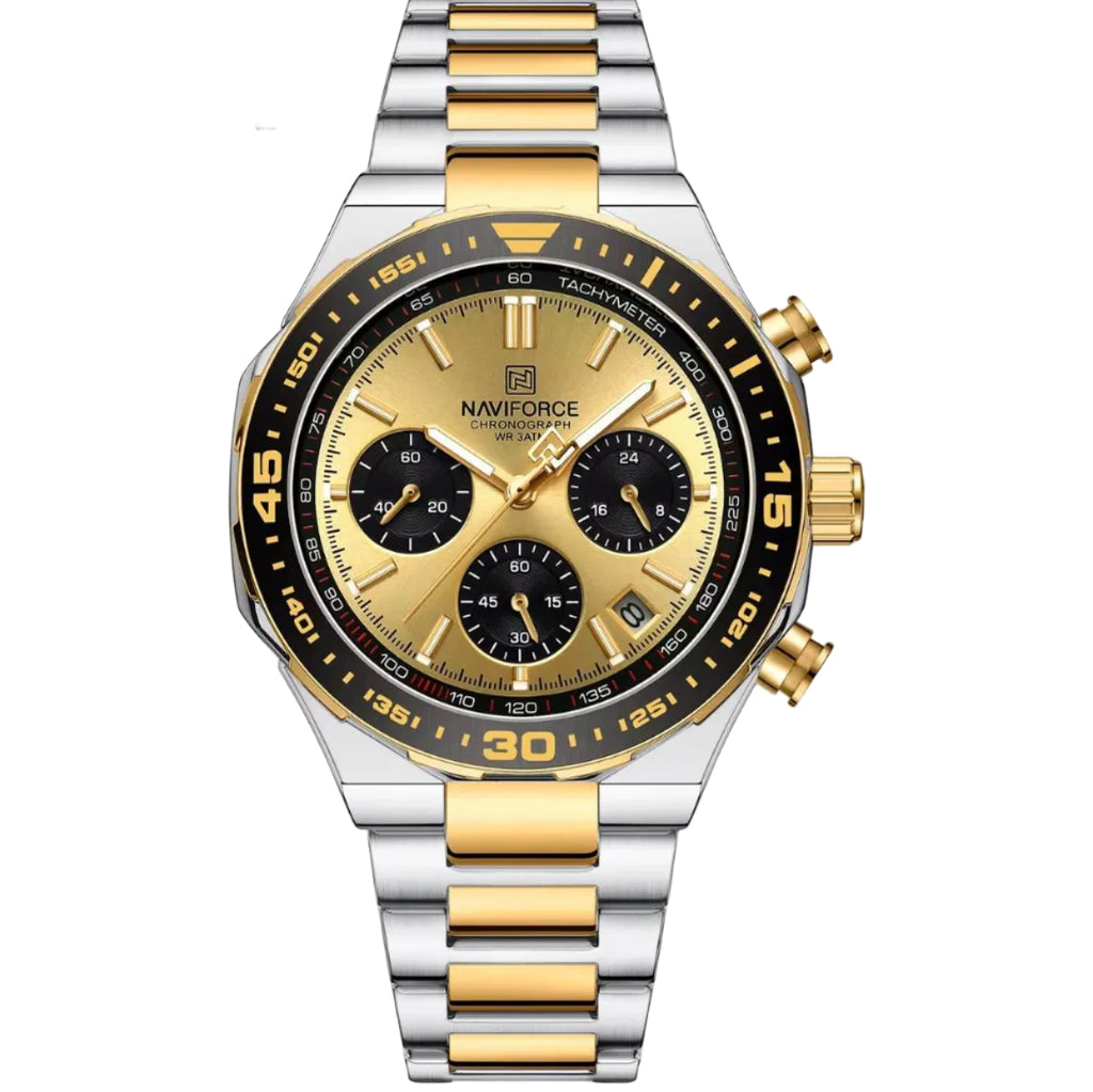 NAVIForce Chronograph Two Tone Luxury Watch ⌚✨🏆