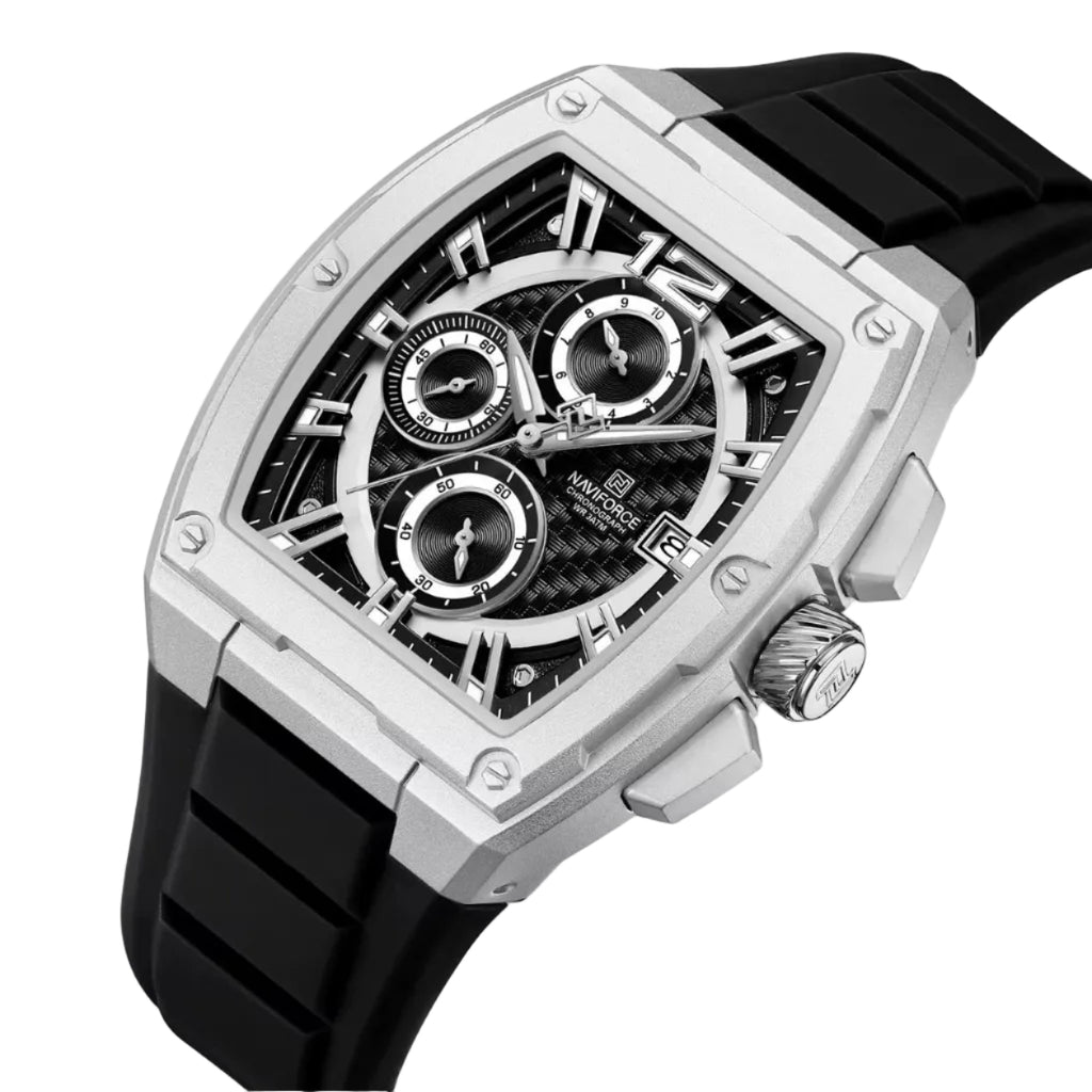 NAVIFORCE Tonneau Chronograph Sport Watch ⌚️💎⚙️