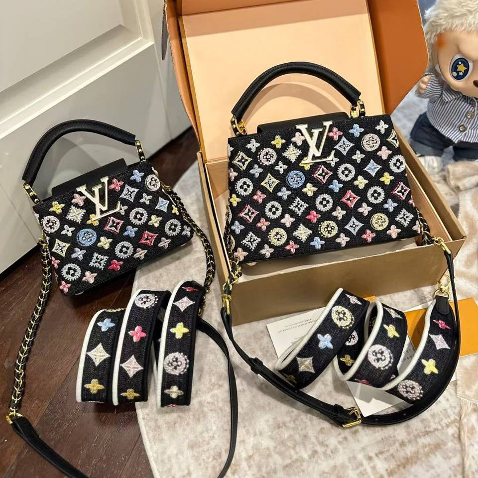 Louis Vuitton Capucines BB Multicolor Crystal Monogram Handbag 💎✨👜