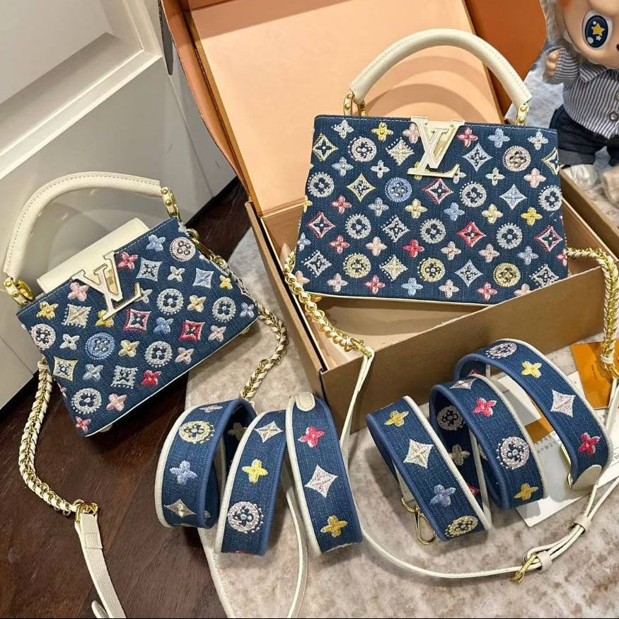 Louis Vuitton Capucines BB Multicolor Crystal Monogram Handbag 💎✨👜
