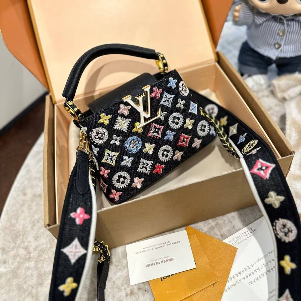 Louis Vuitton Capucines BB Multicolor Crystal Monogram Handbag 💎✨👜