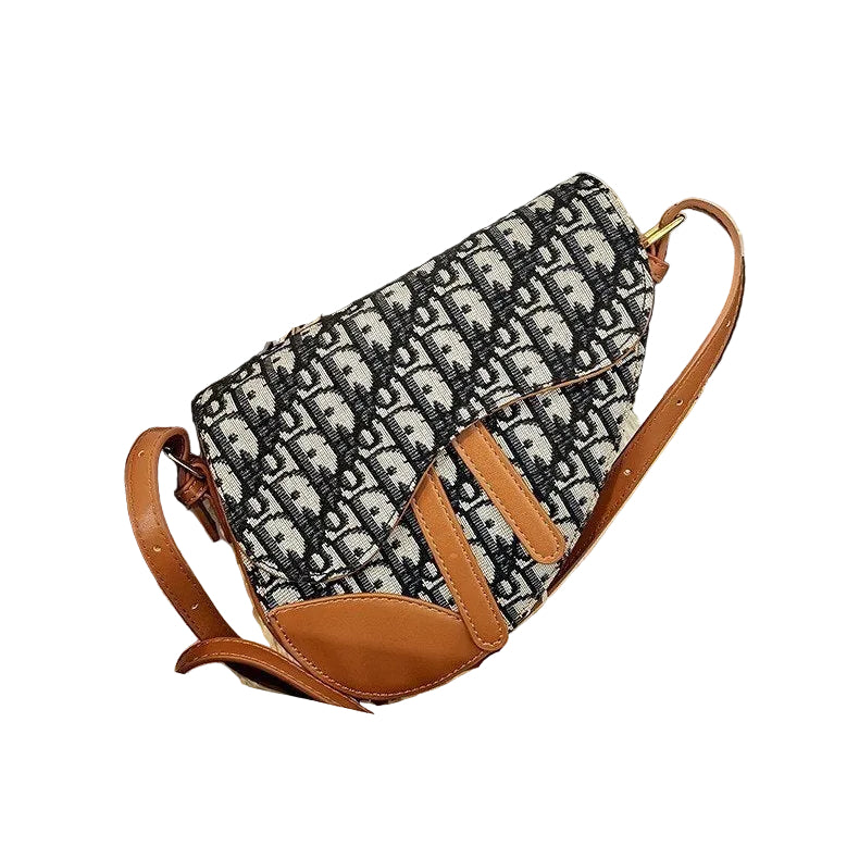 Dior Saddle Bag in Oblique Canvas and Cognac Leather 👜✨📐