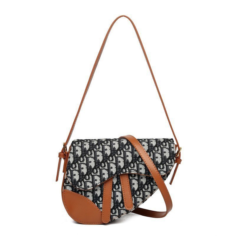 Dior Saddle Bag in Oblique Canvas and Cognac Leather 👜✨📐