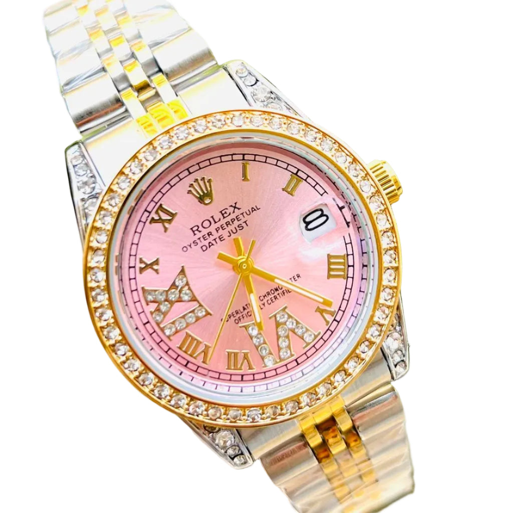 Rolex Oyster Perpetual Datejust Diamond Bezel Watch 🌸✨⌚