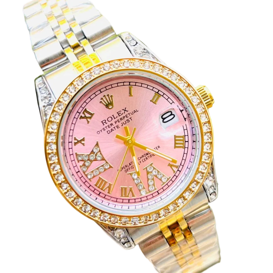 Rolex Oyster Perpetual Datejust Diamond Bezel Watch 🌸✨⌚