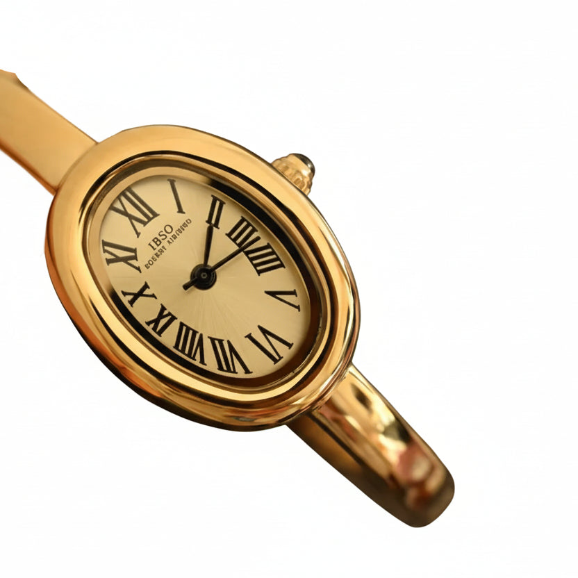 IBSO Boerni Aibisino Gold Oval Bangle Watch ⌚✨💛