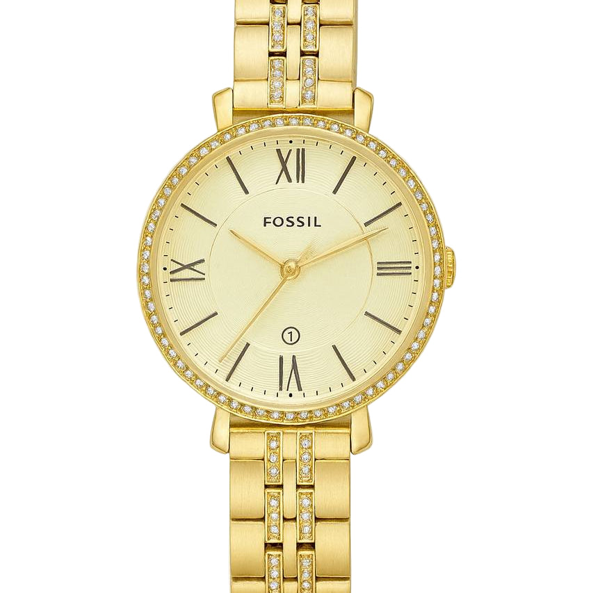 Fossil Gold-Tone Diamond-Accented Quartz Watch 💛✨💎