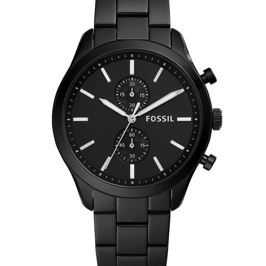 Fossil Men's Black Chronograph Watch ⌚️🖤✨