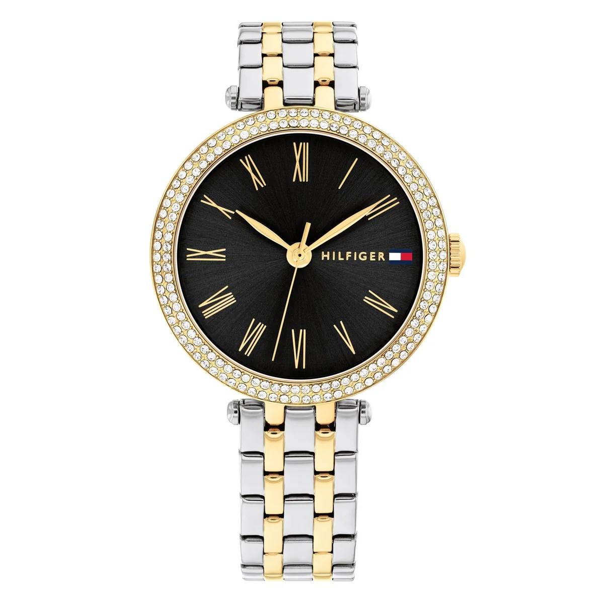 Tommy Hilfiger Two Tone Crystal Bezel Watch ✨⌚️🏙️