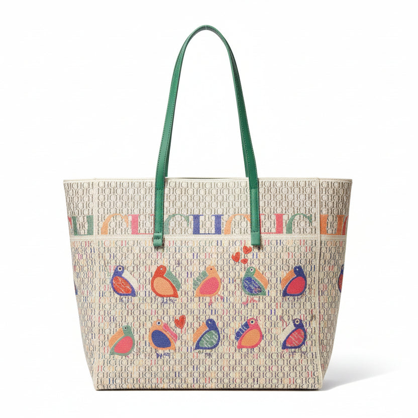 CH Carolina Herrera Toucan Monogram Tote Bag 🦜👜✨