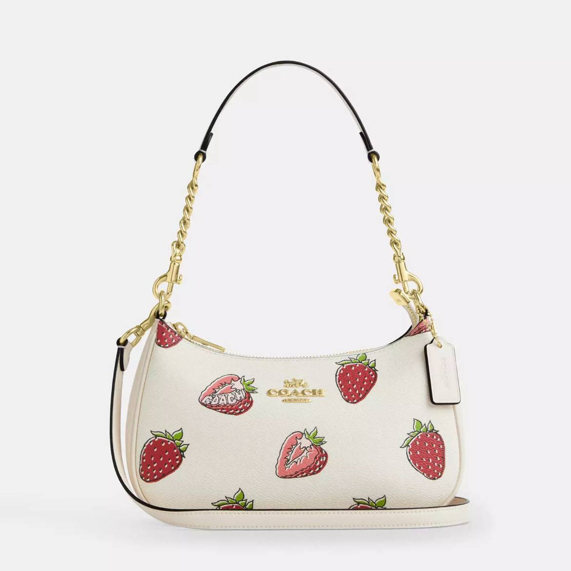 Coach Teri Shoulder Bag with Strawberry Print 🍓👜✨