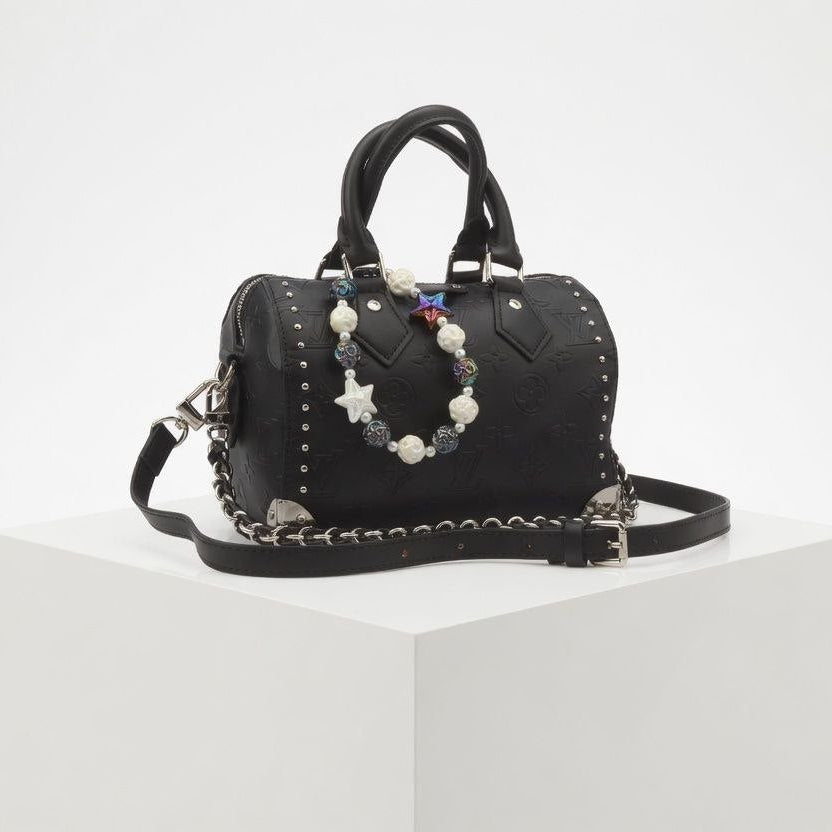 Louis Vuitton Monogram Studded Nano Speedy Bag 🖤✨🌟