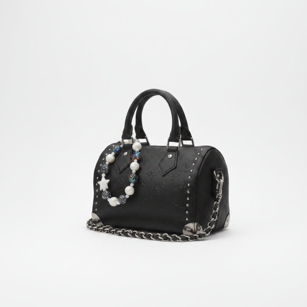 Louis Vuitton Monogram Studded Nano Speedy Bag 🖤✨🌟