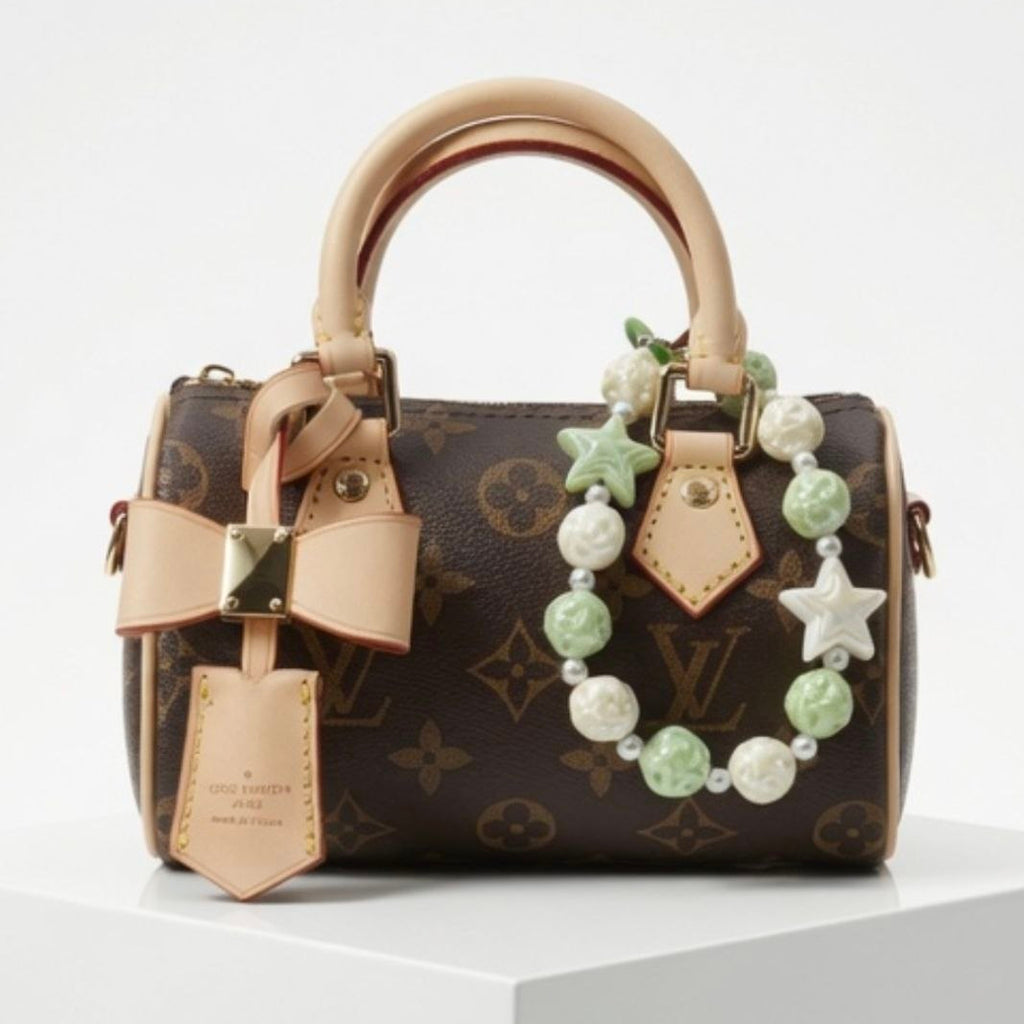 Louis Vuitton Monogram Nano Speedy with Custom Bag Charms 🧳🍬🎀