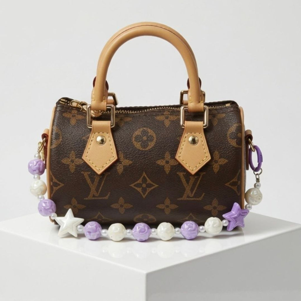 Monogram Nano Speedy with Floral Charm Louis Vuitton 👜✨🌸