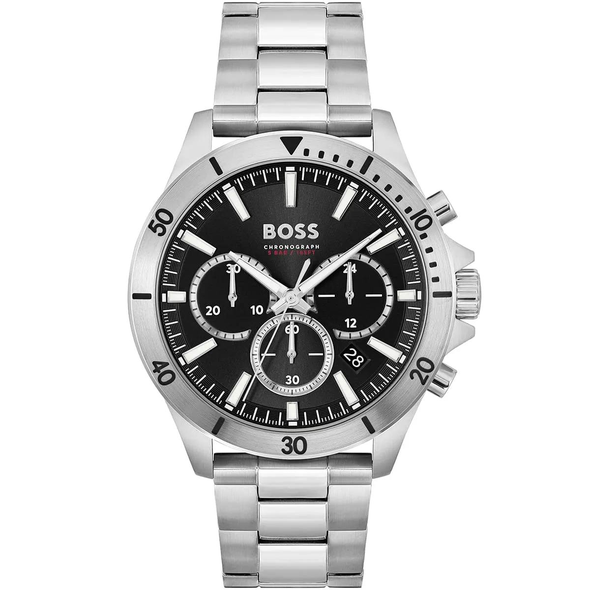 BOSS Men's Admiral Chronograph Two Tone Gold and Silver Watch ⌚✨💼