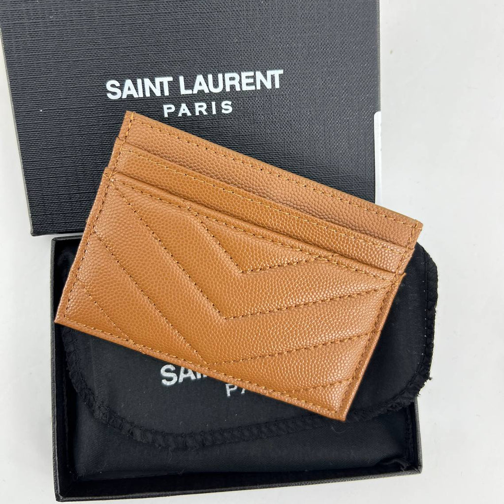 Monogram Quilted Card Holder Saint Laurent ✨ 💳 💼