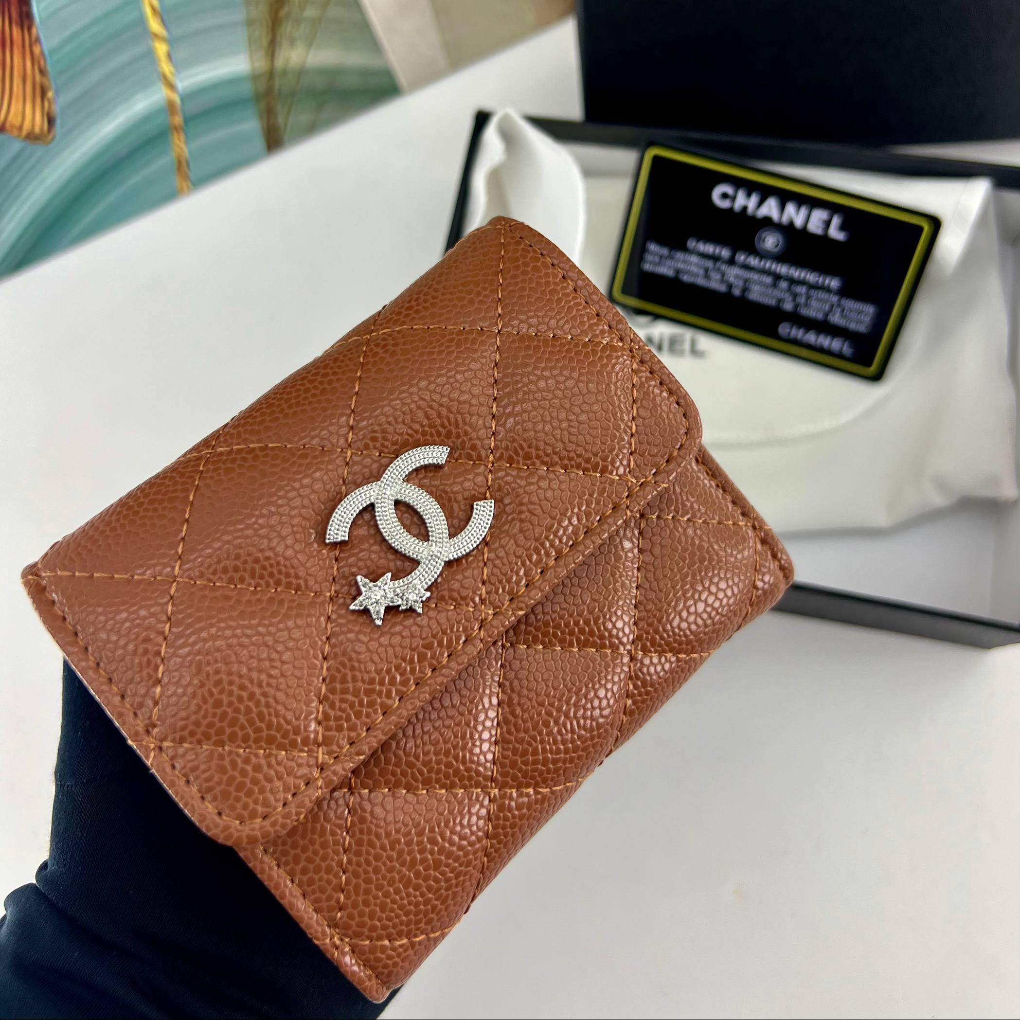 Chanel Star Embellished Caviar Wallet ✨👜💫