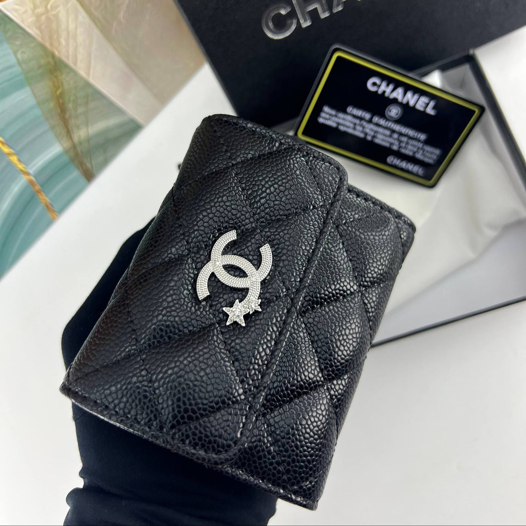 Chanel Star Embellished Caviar Wallet ✨👜💫