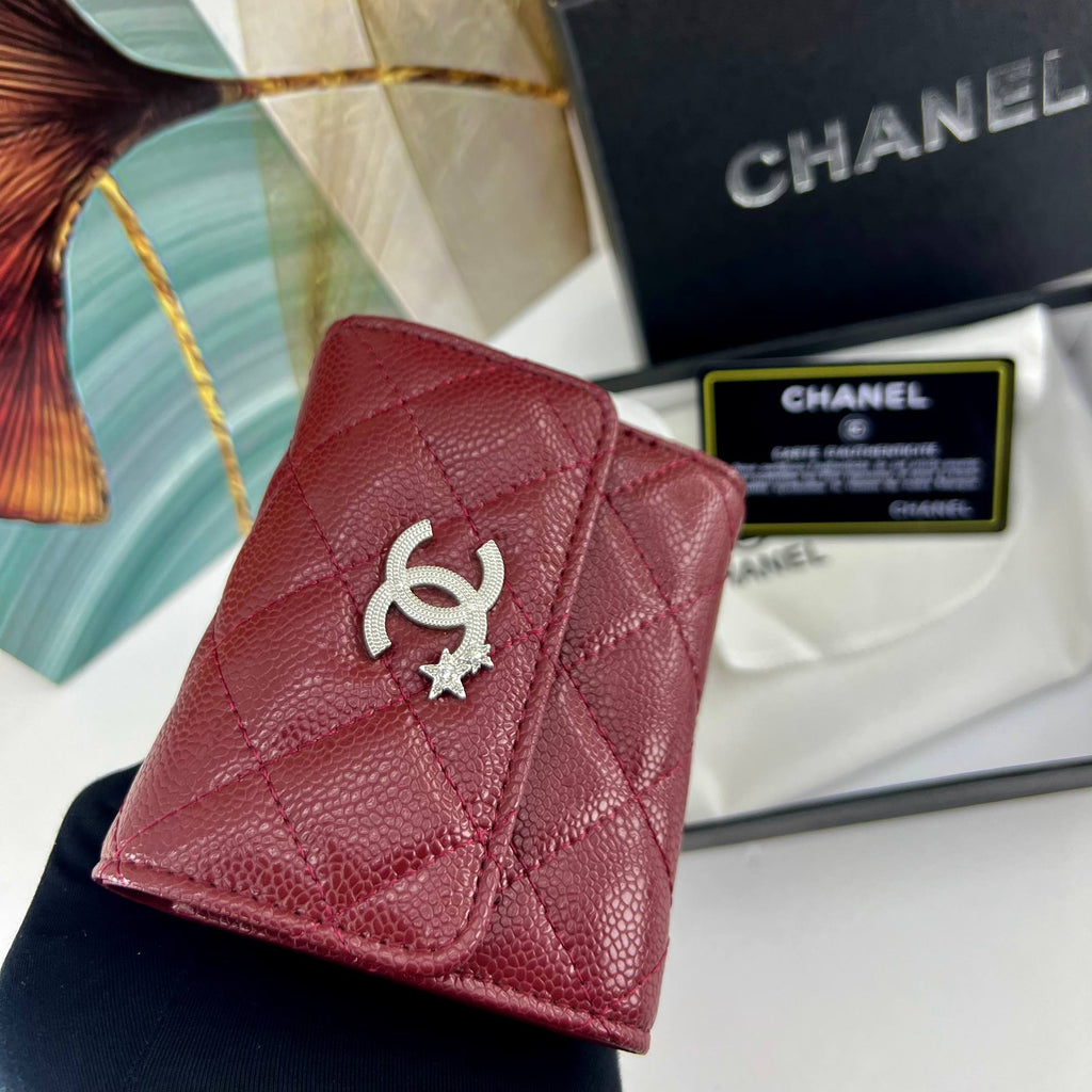 Chanel Star Embellished Caviar Wallet ✨👜💫