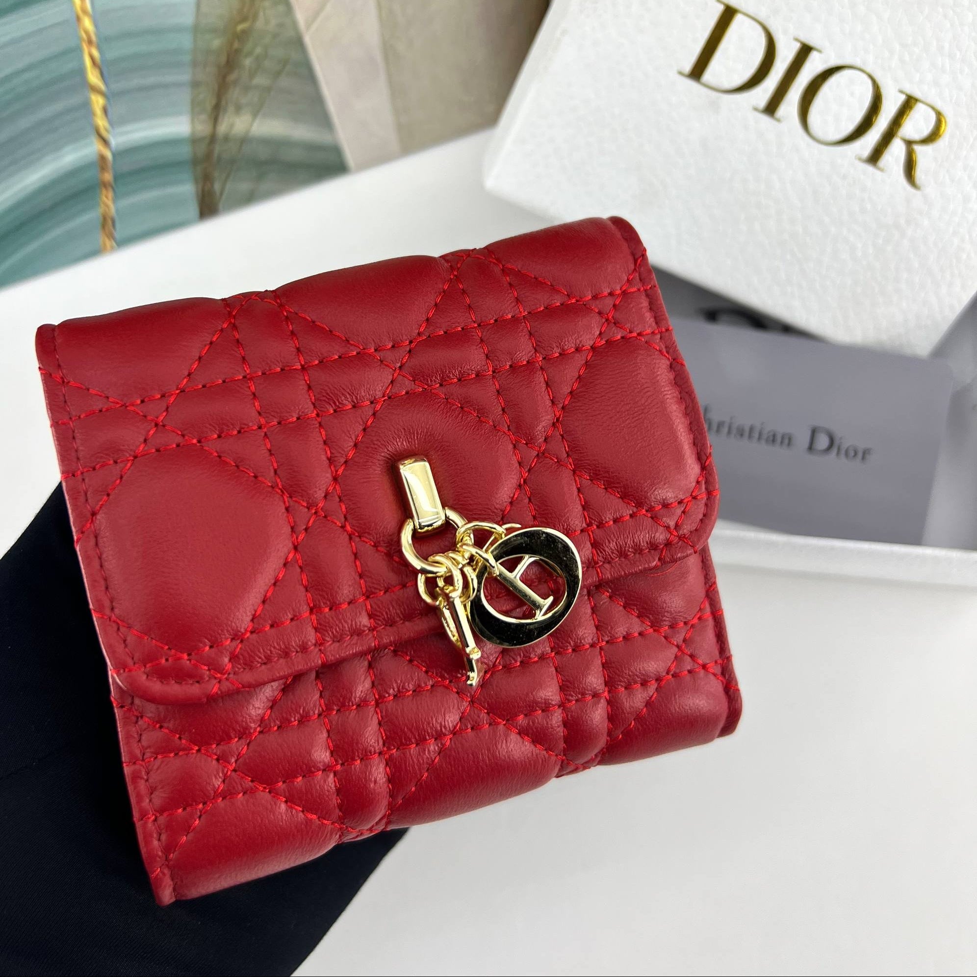 Lady Dior Compact Wallet Dior 👛✨🌟