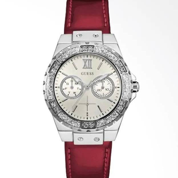 GUESS Women's Multifunction Crystal Accented Watch ✨⌚💎