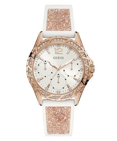 Guess Sparkle Glitz Rose Gold Tone Multifunction Watch Set ✨⌚💎