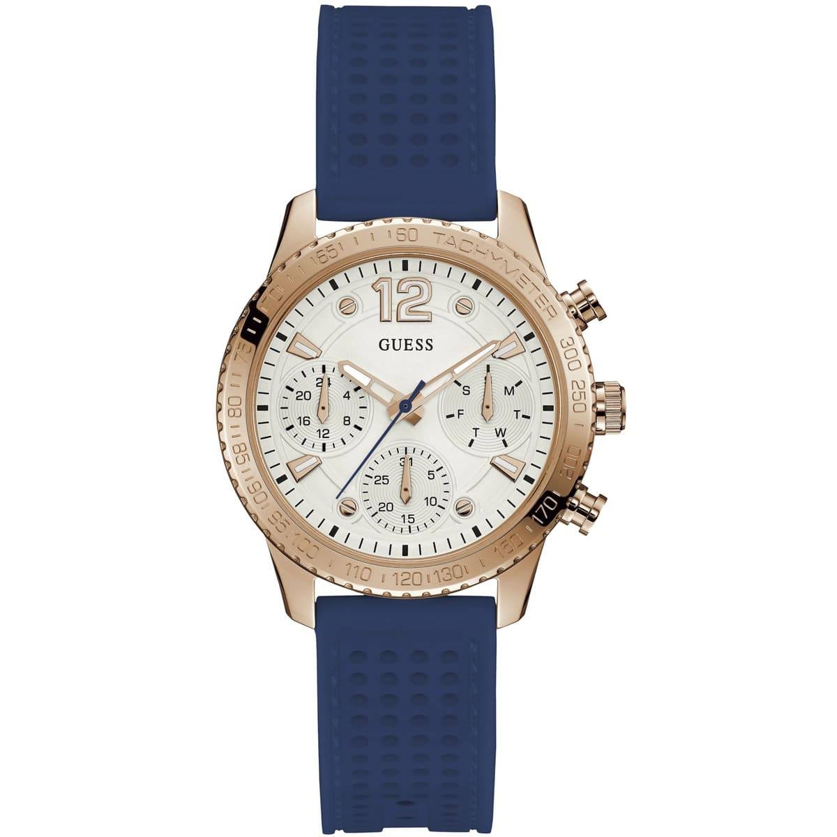 Guess Multifunction Chronograph Watch with Silicone Strap ⌚✨💎
