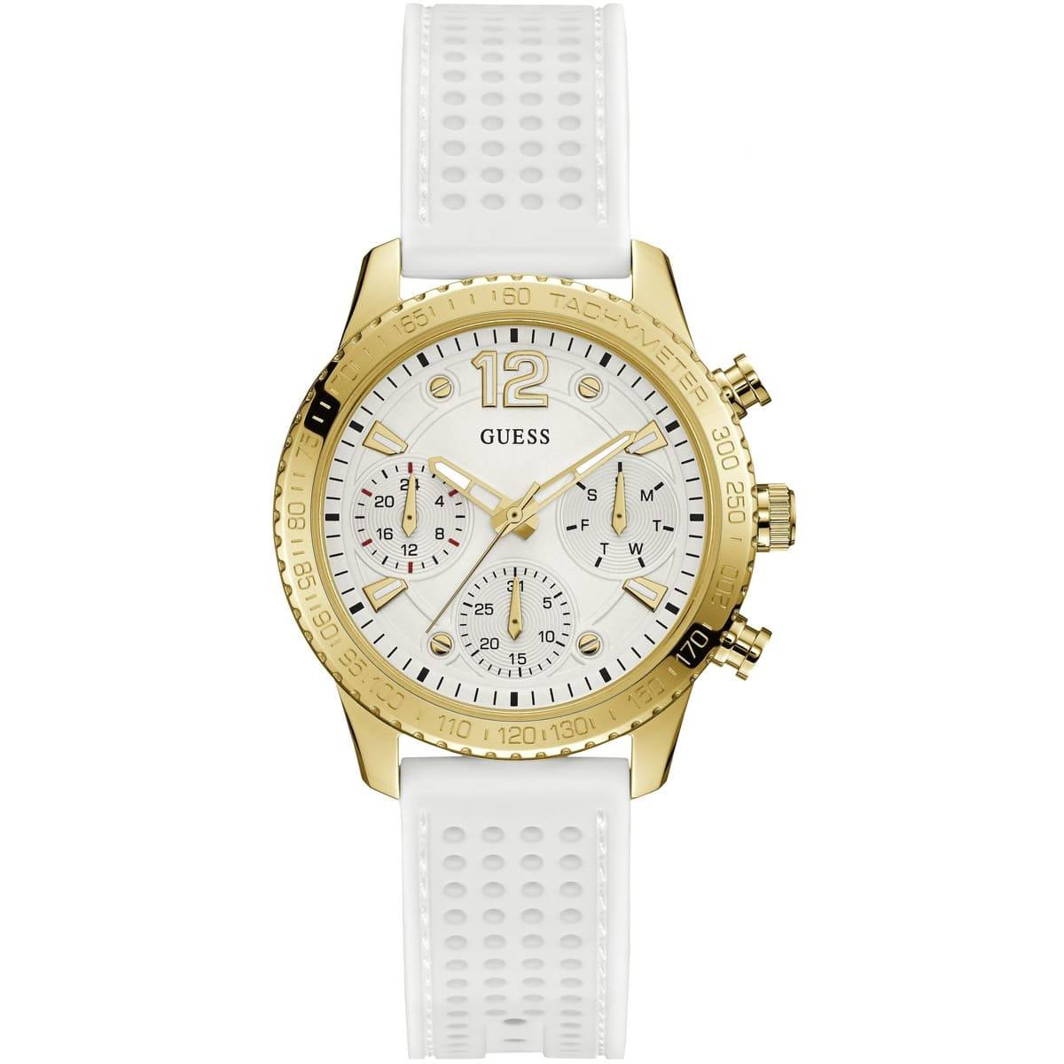 Guess Multifunction Chronograph Watch with Silicone Strap ⌚✨💎