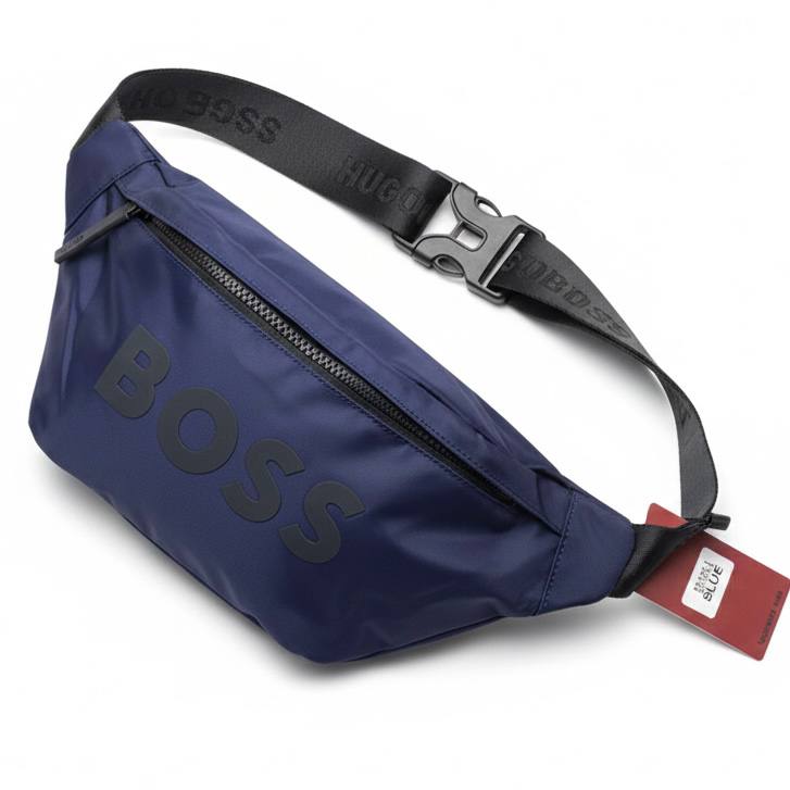 BOSS Navy Blue Nylon Belt Bag 👜 🌊 ✨