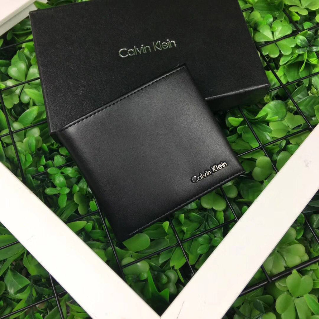 Calvin Klein Leather Wallet and Keychain Gift Set 🖤💼🎁