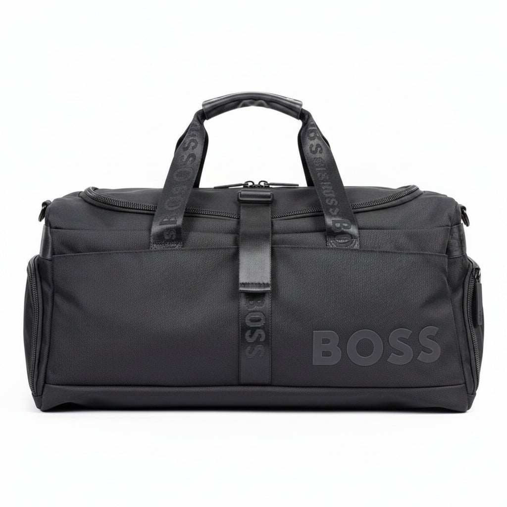 HUGO BOSS Monogram Webbing Duffle Bag 🖤 💼 ✈️