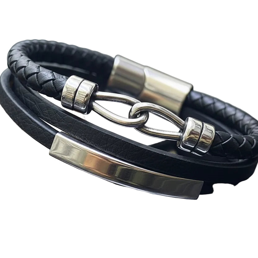 CK Classic Multi-Strand Stainless Steel Bracelet 🖤⛓️✨