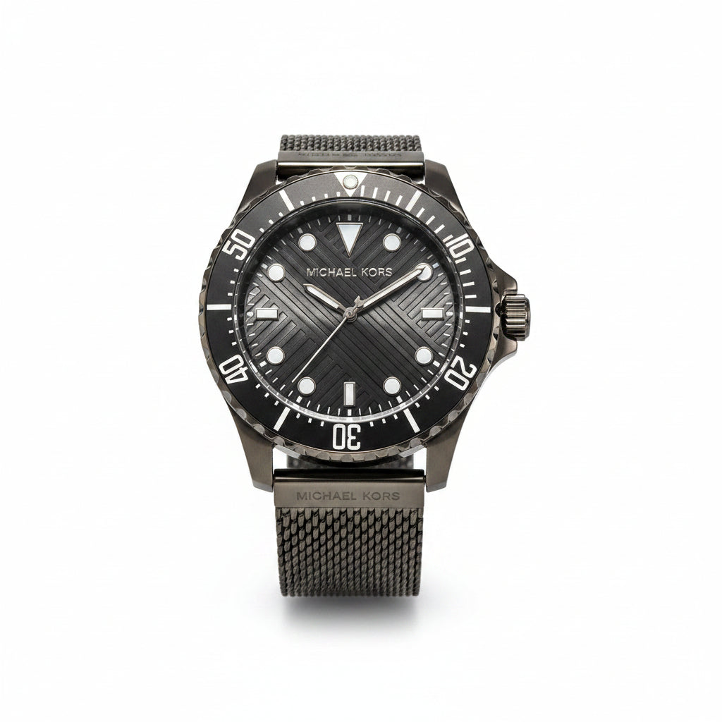 Michael Kors Deep Sea Blue Divers Watch with Mesh Bracelet ⌚️🌊✨