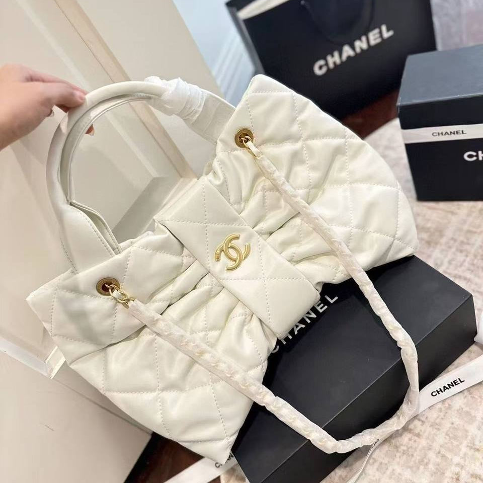Chanel 25K Quilted Bow Tote Bag 🎀 👜 ✨