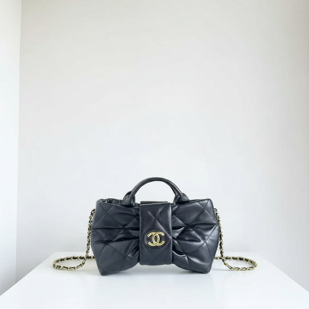 Chanel 25K Quilted Bow Tote Bag 🎀 👜 ✨