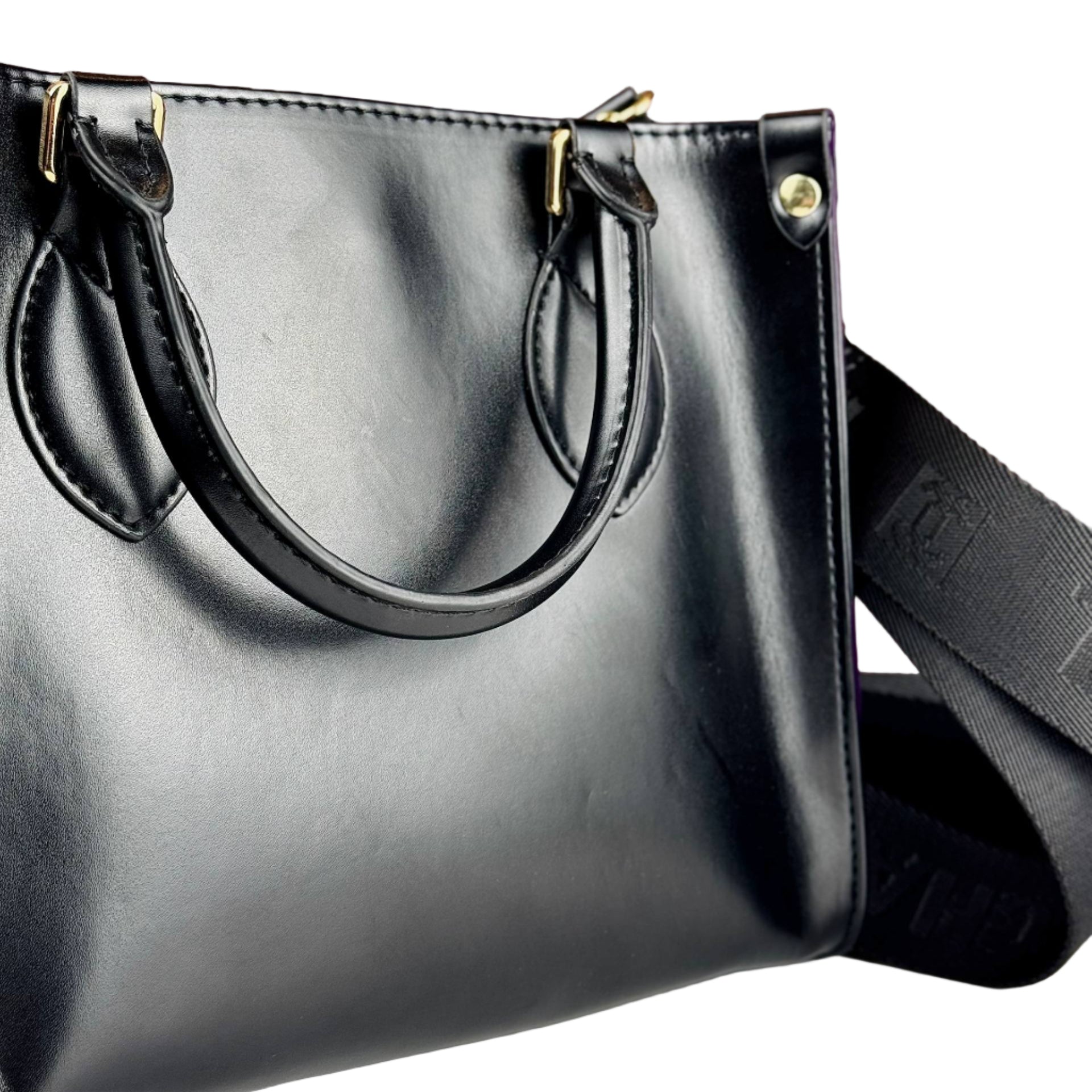 Chanel Black Leather Grand Shopping Tote with Gold Chain Detail ✨🖤🛍️